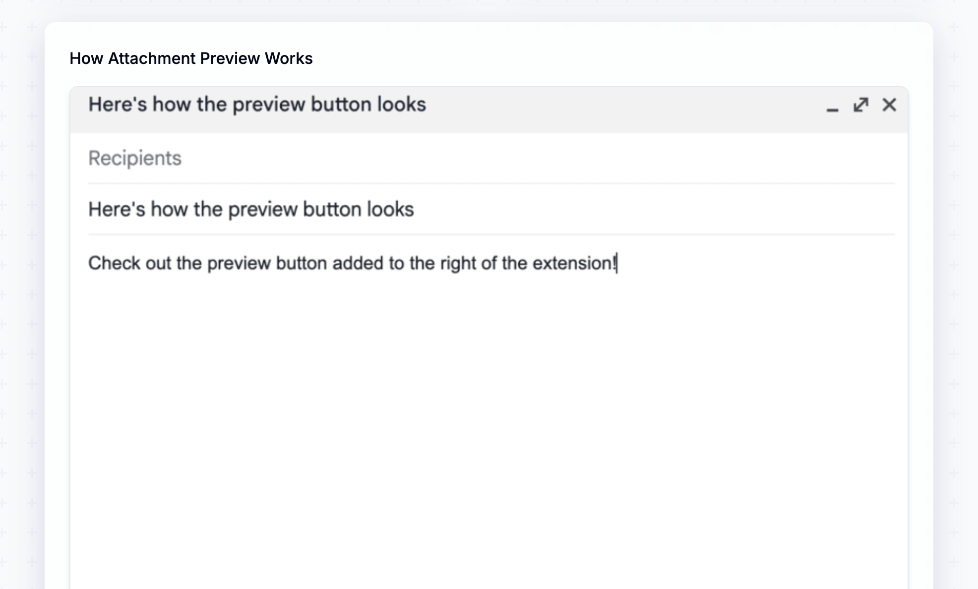 How Attachment Preview Works